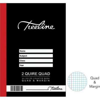 Photo of Treeline Hard Cover Counter Books 2 Quire A4 192 pg - Q&M