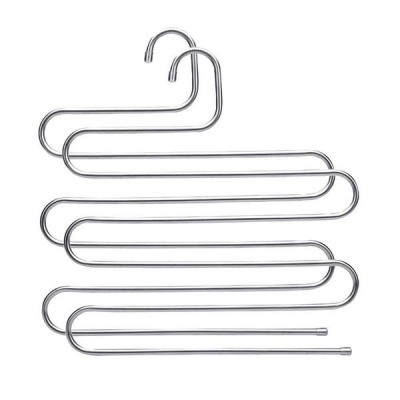 Photo of HomeFX S-Type Stainless Steel Clothes Pants Hangers - 2 Pack