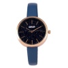 Soviet Women's Blue Leather Blue Glitter Dial Watch Photo