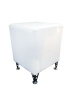 Pure White PU Leather Ottoman Photo