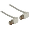 Delock 0.5m Rj45 Cat5e Sftp Cable Angled Grey Photo