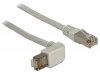 Delock 3m Rj45 Cat6a Sstp Cable Angled Gry Photo