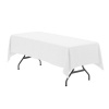 White Polyester Tablecloth Photo