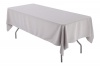 Silver Polyester Tablecloth Photo