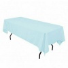 Baby Blue Polyester Tablecloth Photo