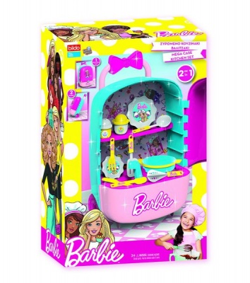Photo of Barbie Mega Case Trolley Kitchen Set