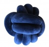 Totland Handmade Braided Crib Knot Pillow Cushion - Navy Blue Photo