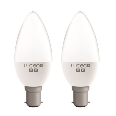 Photo of LUCECO - B35 Candle B22 3W 250Lm Warm White Non-Dim LED Globe
