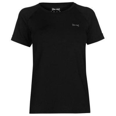 Photo of USA Pro Ladies Fitness T Shirt - Black [Parallel Import]