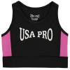 USA Pro Junior Girls Crop Top - Black [Parallel Import] Photo