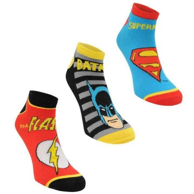 Photo of Character Mens Trainer Socks 3 Pack - DC Comics -7-11[Parallel Import]