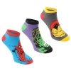 Character Mens Trainer Socks 3 Pack - Marvel - Mens7-11 [Parallel Import] Photo