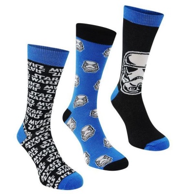 Photo of Character Mens Star Wars 3 Pack Crew Socks-Star Wars -11[Parallel Import]