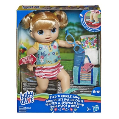 Photo of Baby Alive Step â€˜n Giggle Baby Blonde Hair Doll with Light-up Shoes