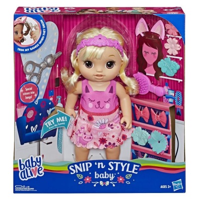 Photo of Baby Alive Snip â€˜n Style Baby Blonde Hair Talking Doll