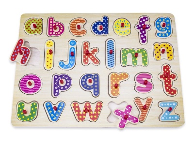 Photo of Snookums Wooden Peg Puzzles - Letters