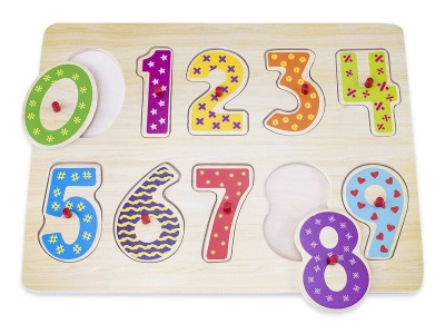 Photo of Snookums Wooden Peg Puzzles - Numbers