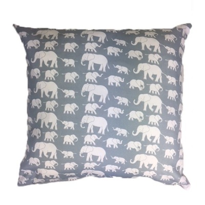 Photo of Grey elephants scatter cushion cover 60cm x 60cm