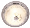 Chrome Ceiling Fitting with Clear and Patterned Glass Photo