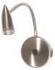 Satin Chrome Wall Fitting with Flexible Bullet Shape Arm and Switch Photo