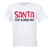 Santa Stop Judging Me - Christmas - Adults - T-Shirt Photo