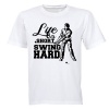 Swing Hard - Golf - Adults - T-Shirt Photo