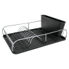 Lush Living - Kitchen Dish Drying Rack Chrome - Black Photo