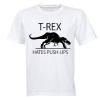 T.REX Hates Push Ups - Adults - T-Shirt Photo