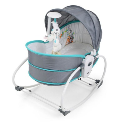 Photo of 5-in-1 Rocking Bounce Chair with Removable Bassinet and Melody - Blue