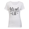 Let's Get Lit - Christmas Lights - Ladies - T-Shirt Photo