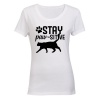 Stay Paw-sitive - Ladies - T-Shirt Photo