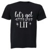 Let's Get Lit - Christmas Lights - Adults - T-Shirt Photo