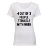 4 Out Of 3 People - Ladies - T-Shirt Photo