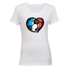 France - Soccer Inspired - Ladies - T-Shirt Photo