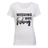 Wishing I Was Fishing - Ladies - T-Shirt Photo