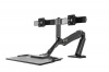 North Bayou Sit Stand Desk Converter Monitor Desk Mount - Black Photo