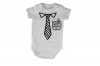 Happy Father's Day Pocket Tie - SS - Baby Grow Photo