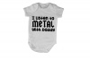 I Listen to Metal with Daddy - SS - Baby Grow Photo