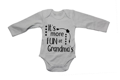 Photo of It's More Fun at Grandma's - LS - Baby Grow