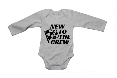 Photo of New to the Crew Race Flag - LS - Baby Grow