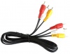 AV Cable 3x Phono Plug to 3x Phono Plug 1.5 m Black Photo