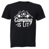 Camping is Lit - Kids T-Shirt Photo
