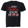 Dear Santa I Got Framed - Christmas - Kids T-Shirt Photo
