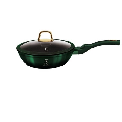 Photo of Berlinger Haus 24cm Titanium Coating Deep Fry Pan with Lid - Emerald