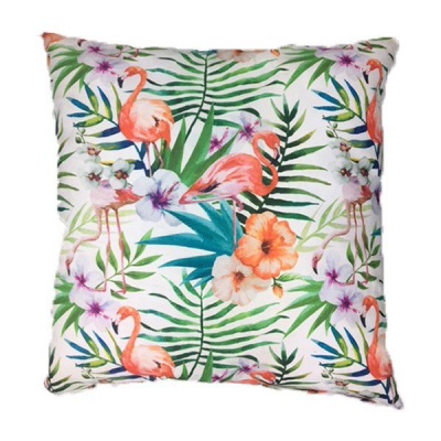 Photo of Tropical Flamingo Scatter Cushion Cover with Inner 60cm x 60cm