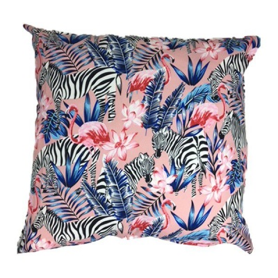 Photo of Pink Zebra Scatter Cushion Cover with Inner 60cm x 60cm