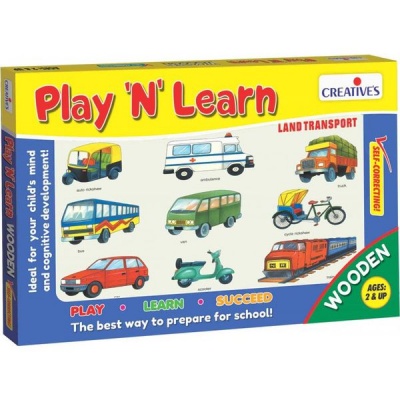 Photo of Creatives Play And Learn Puzzles- Land Transport