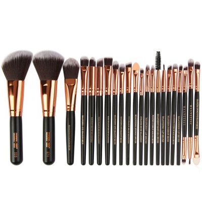 Photo of 22 Piece Pro Powder Foundation Eyeshadow Makeup Brush Set-Black&Golden