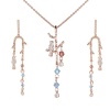 Civetta Spark Penoy Jewellery Set made with Swarovski Crystals - Rose Gold Photo