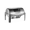 LMA- Rectangular Roll Top Stainless Steel 10 Liter Chafing Dish With Window Photo